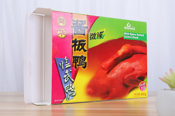成都印刷廠(chǎng)教你怎樣選擇板鴨包裝盒的材料